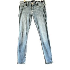 Hollister Blue Skinny Jeans Women’s Low Rise Leggings Stretch Sz 5 Small
